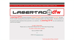 Desktop Screenshot of lasertag-dfw.com